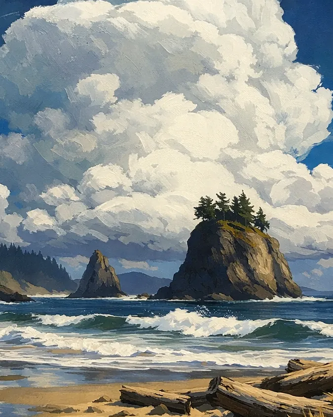 Pacific Northwest Coastal Seascape